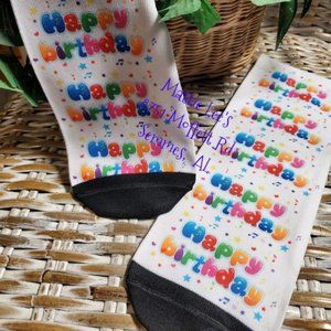 Happy Birthday Ankle Socks